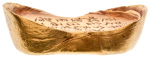 Chinese gold sycee boat-shaped ingot, 180.65 g. Possibly Ming Dynasty.