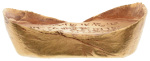Chinese gold sycee boat-shaped ingot, 180.65 g. Possibly Ming Dynasty.