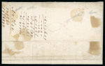 1847, grosser Adler gelbgrün, auf Drucksache von Genf
