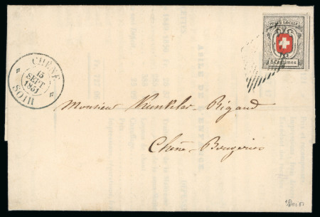 1851, Neuenburg, auf Ortsdrucksache von Chêne