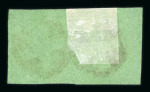 1848, grosser Adler dunkelgrün im waagerechten Paar