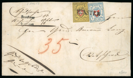 1853, Rayon II zusammen mir Rayon I hellblau