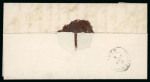 1855, 5 Rp. braun, 3. Münchner Druckperiode, Faltbrief