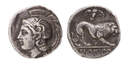 Lucania, AR didrachm 7.46 g