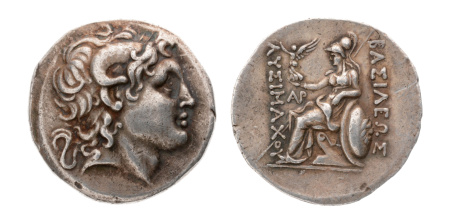 Thrace, Lysimachos, 305-281 BC, Byzantion, AR tetradrachm, 17.21 g.
