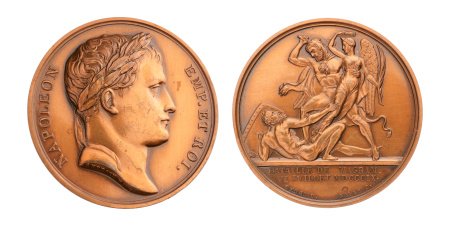 France medals, Napoleon I, 1809, Battle of Wagram.