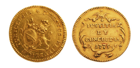 Switzerland, City of Zurich, 1 ducat 1775, 3.44 g.