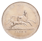 Italy, Sardinia, 2 medals, Carlo Felice, 1821-1831, silver and bronze.
