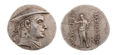 Bactria, Antimachos I, 185-170 BC, AR tetradrachm, 16.91 g.