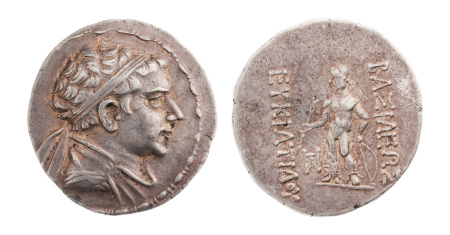 Bactria, Eukratides II, c. 145-140 BC, AR tetradrachm,