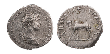 Roman Empire, Trajan, 98-117, AR drachm, 2.26 g.