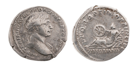 Roman Empire, Trajan, 98-117, AR denarius, 3.00 g.