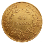 France, Napoleon I, 1804-1814, 40 francs AN 12A (1803-04),