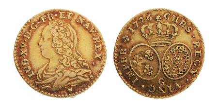 France, Louis XV, 1715-1774, demi-Louis d'or, 1726,