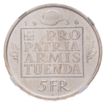 Switzerland 1936B, 5F, MS 66