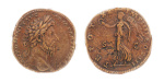 Roman Empire,  Marcus Aurelius, 161-180, sestertius. XF