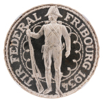 Switzerland,  1934B, 5F, .MS 65 PL