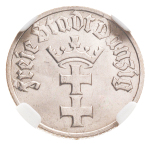 Danzig, Free City 1920-1933, 1932, 1/2 Gulden MS 63.