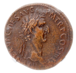 Roman Empire,  Nerva, 96-98, sestertius, 28.41 g. NGC XF
