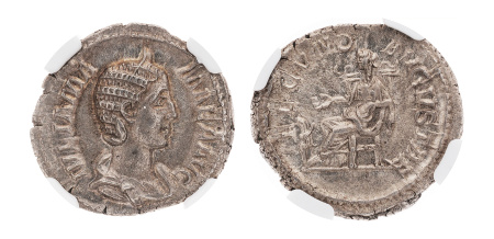 Roman Empire,  Julia Mamaea, 222-235, Denarius. AU