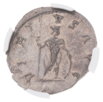 Roman Empire,  Postumus, 260-269, double Denarius. NGC AU