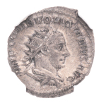 Roman Empire,  Volusian, 251-253, double Denarius. NGC XF