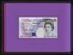 Great Britain, 1991 Bank of England 20 pounds pair in 8 folders
