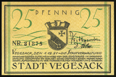Extensive collection of German Notgeld currency, 1917-1924