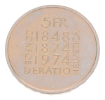 Switzerland silver coins, 1906-1974. 2.210 g. of silver