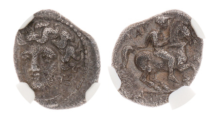 Thessaly, Larissa, c. mid-4th century BC, AR trihemiobol