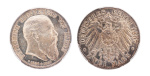 Germany, Empire Baden 1907, Friedrich I, AR 2 mark