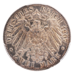 Germany, Empire Baden 1907, Friedrich I, AR 2 mark