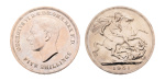 Great Britain 1951, George VI 5 shillings AG 28.34