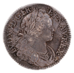 France, 1718 B, Louis XV, 1715-1774, Ar Ecu de Navarre,