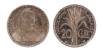 French Indochina, 20c, 1939 Essai, Lec 242. Nickel (24 mm).  NGC MS64. The highest graded example.