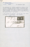 BROLO: 1859 1gr. pair tied on cover to Messina, showing a clear strike of the fancy BAROLO oval alongside, very fine and scarce.  Expertise: Signed E.Diena, A.Diena, Cert. Alberto Diena (1950), Giacomo Bottacchi (2026).