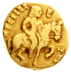 Gupta Empire, Kumaragupta I, c. 415-455, AV dinar, 8.04 g. Horseman.