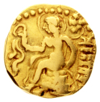 Gupta Empire, Kumaragupta I, c. 415-455, AV dinar, 8.04 g. Horseman.