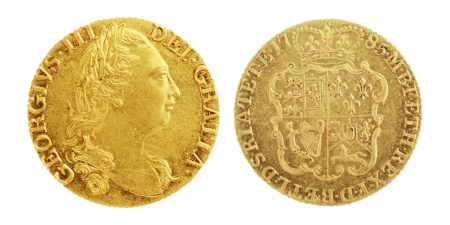 Great Britain, 1785, George III (1760-1820) Guinea, 8.42 g.