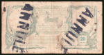 Tahiti, 1920, Banque de l’Indochine, Papeete, 20 Francs,
