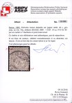 1882, 40 Rp. grau, auf Faserpapier