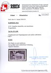 1914, Jungfrau 10 Fr. dunkellila mit deutlichem Doppeldruck