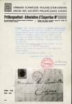1849, grosser Adler gelbgrün, in sehr frischen Farben
