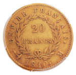 France. Napoleon I. 1804-1814. 20 Francs, 1810 M, Toulouse.