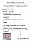 1850, Waadt 5, farbfrisch, allseits breitrandig geschnitten