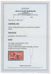 1933, Kehrdruck Tellbrust 20 Rp. auf geriffeltem Papier