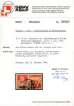 1933, Kehrdruck Tellbrust 20 Rp. auf geriffeltem Papier