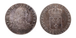 1723, King Louis XV (1715-1774), AR Ecu, 1720-1724