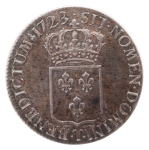 1723, King Louis XV (1715-1774), AR Ecu, 1720-1724
