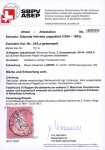 1854, 15 Rp. rot, 2. Münchner Druckperiode, allseits weissrandiges Liebhaberstück